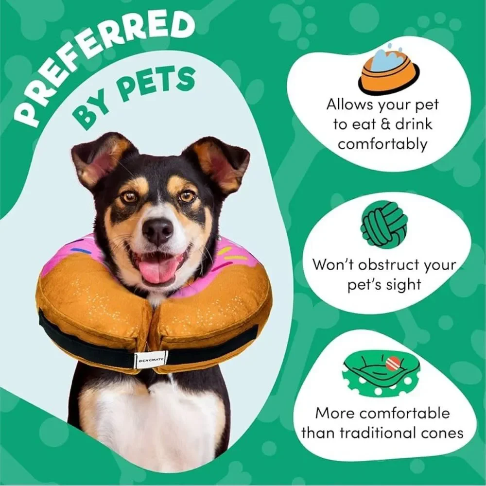 Inflatable Dog Cone Collar Alternative, Soft Dog Cone Large